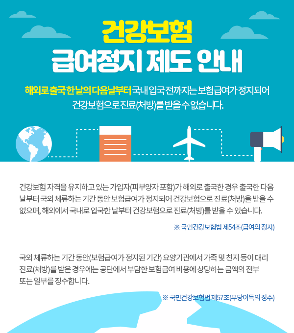 건강보험 급여정지 제도 안내